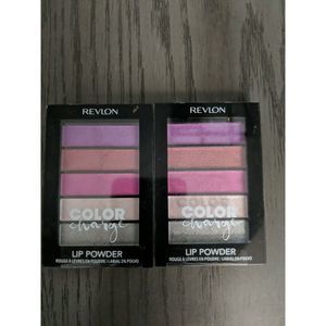 2 Revlon Color Charge Lip Powder #101 HIGH FEVER